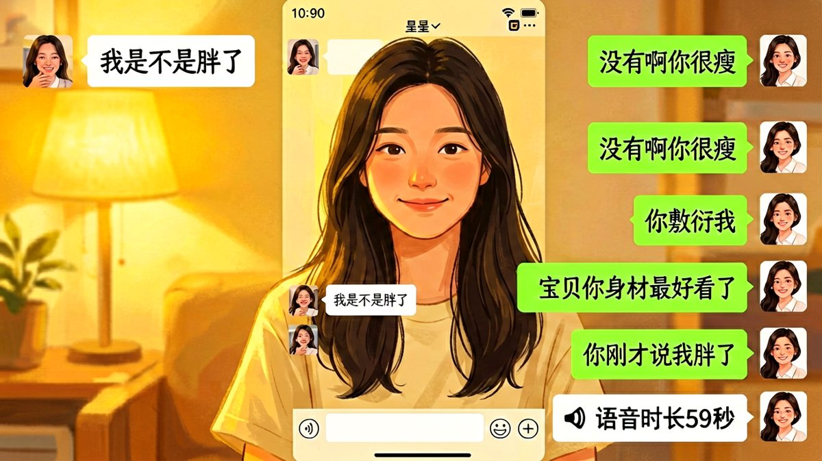 女朋友问胖没胖，是一道送命题