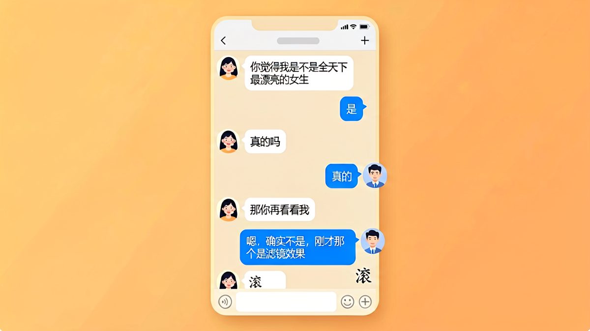 男生老实回答完滤镜问题后，成功把自己作进了黑名单