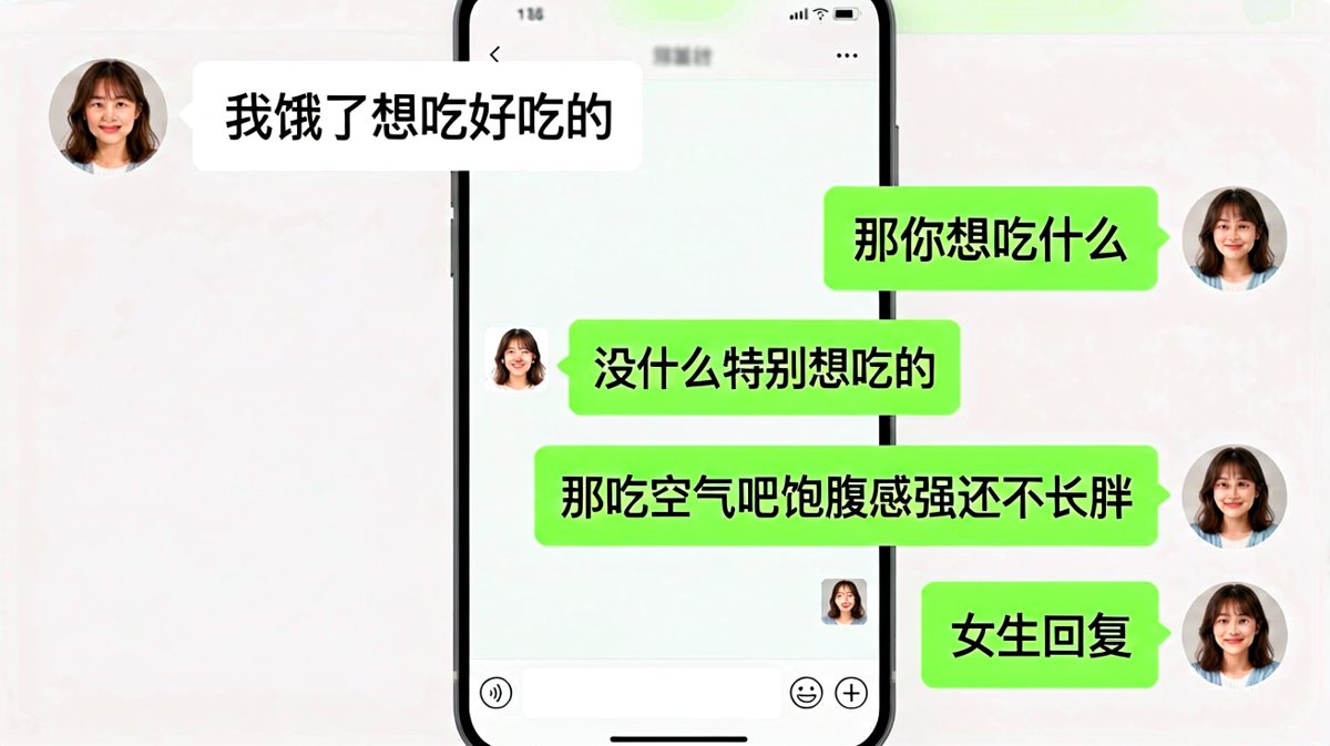 饿着肚子还要被怼，空气管饱