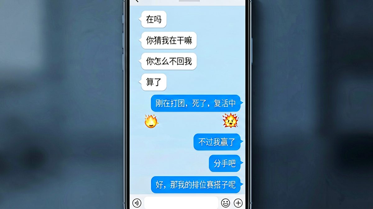 打游戏比对象重要，「分手」被当场顺水推舟