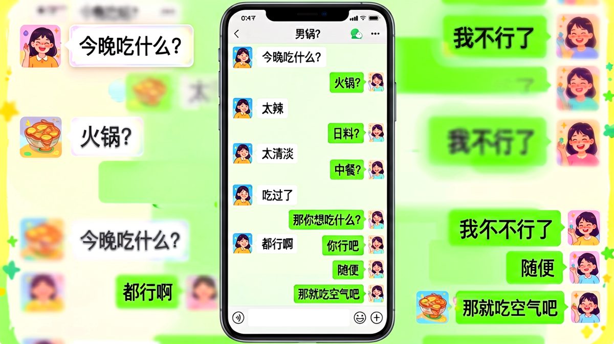 「都行」是最难回答的选择题，男方的崩溃肉眼可见