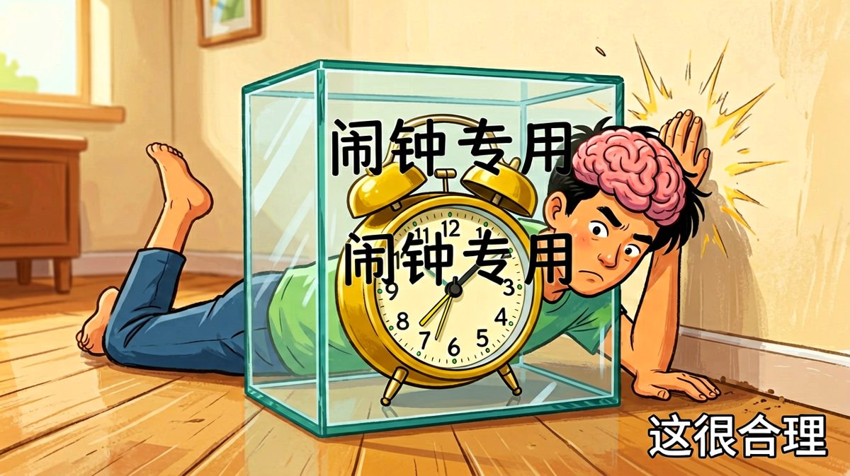 第二天，主角选择了更『稳妥』的方式起床