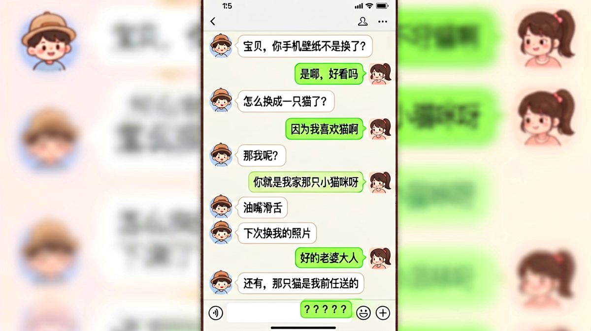 壁纸换猫引发前任暴击的神转折