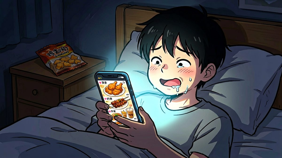 深夜刷到美食视频，下定决心：明天开始减肥！
