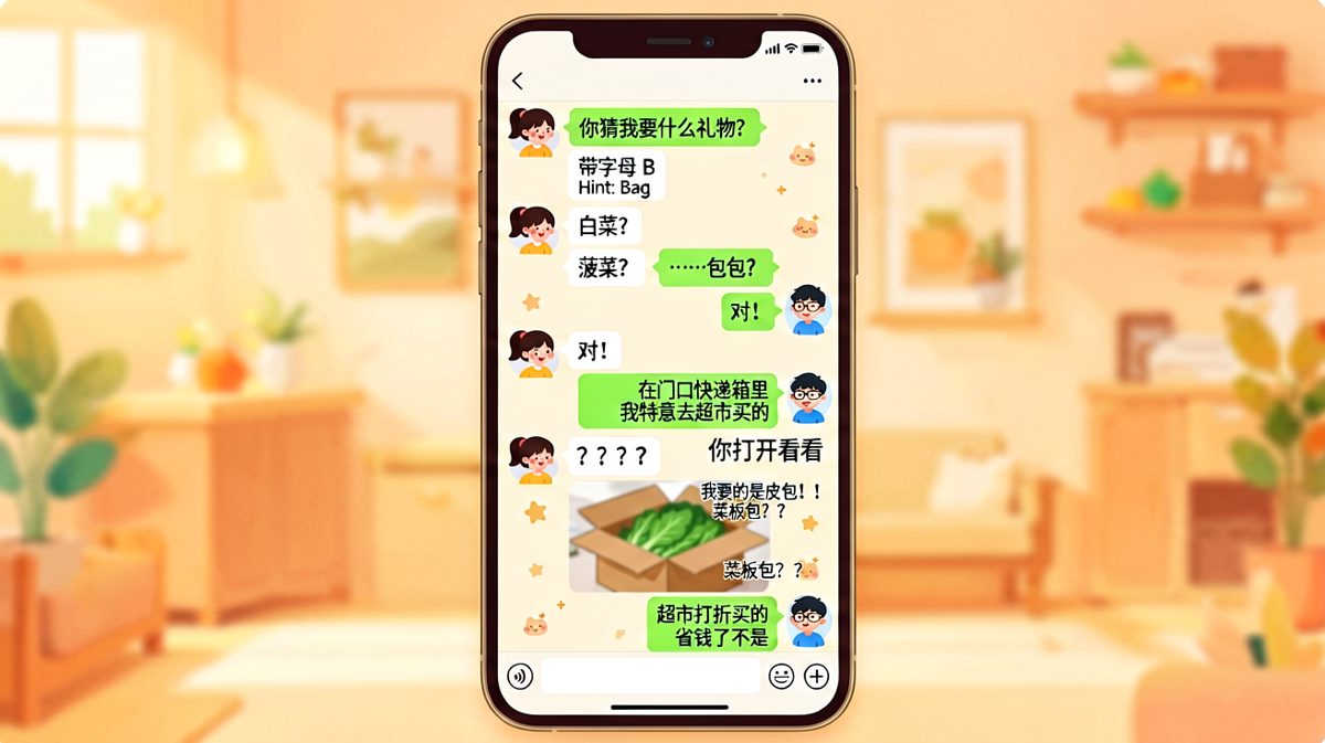 男生满怀信心送礼，结果送来个菜板，女生崩溃又好笑