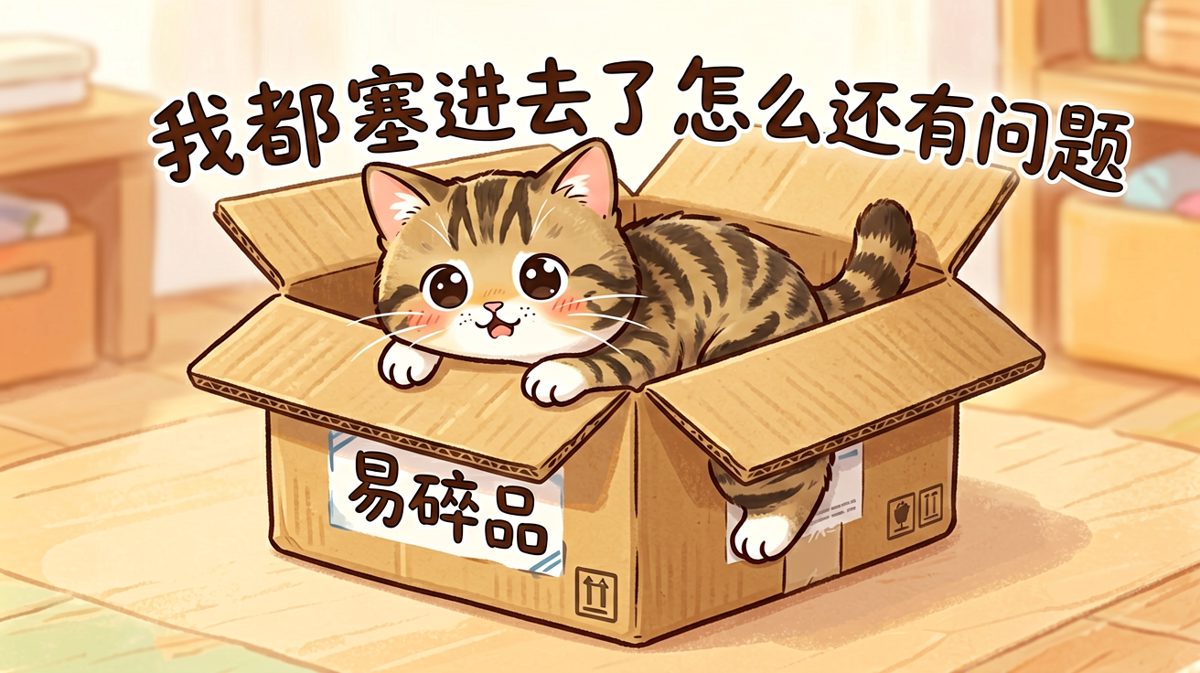 只要我够缩，纸箱就是我的家