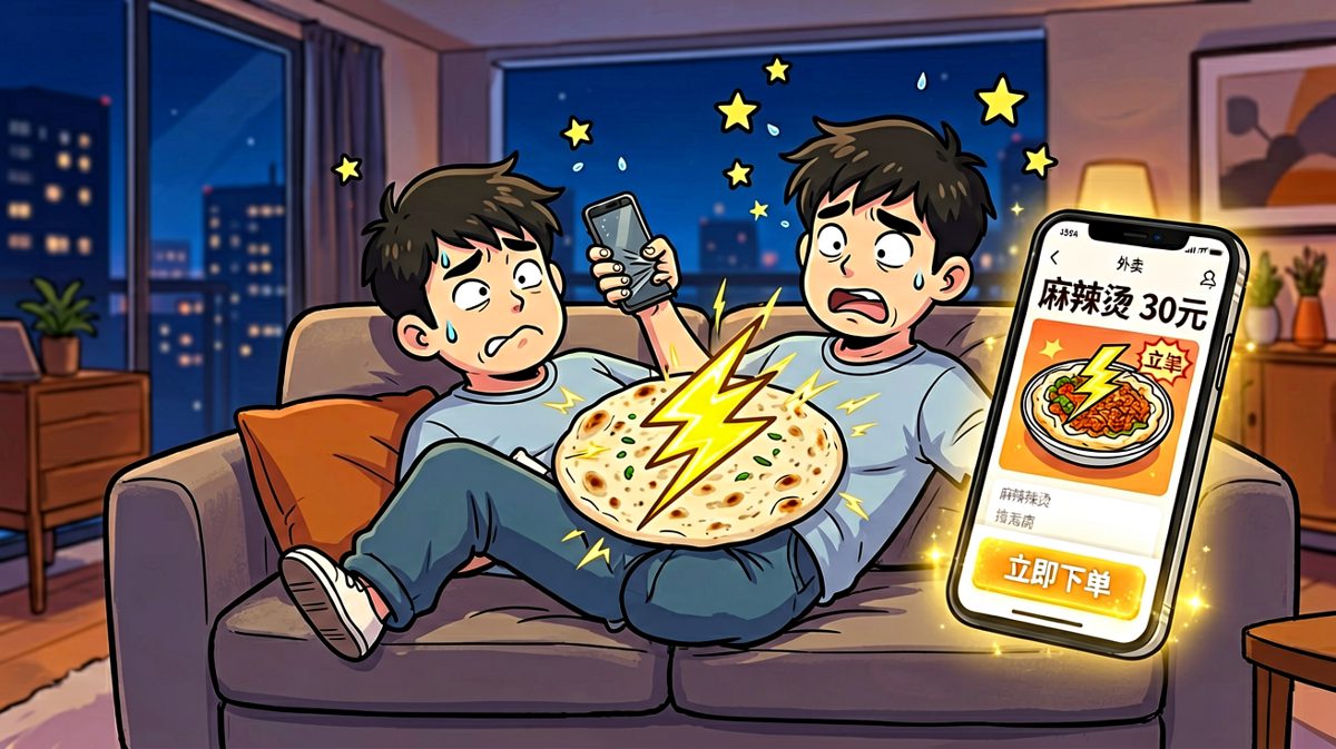 深夜饿鬼上线，果断下单麻辣烫！