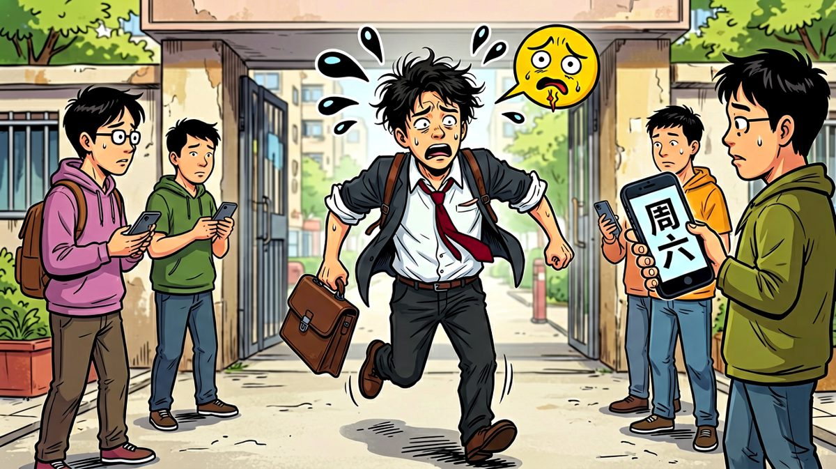 冲到公司才发现——今天其实是周六。