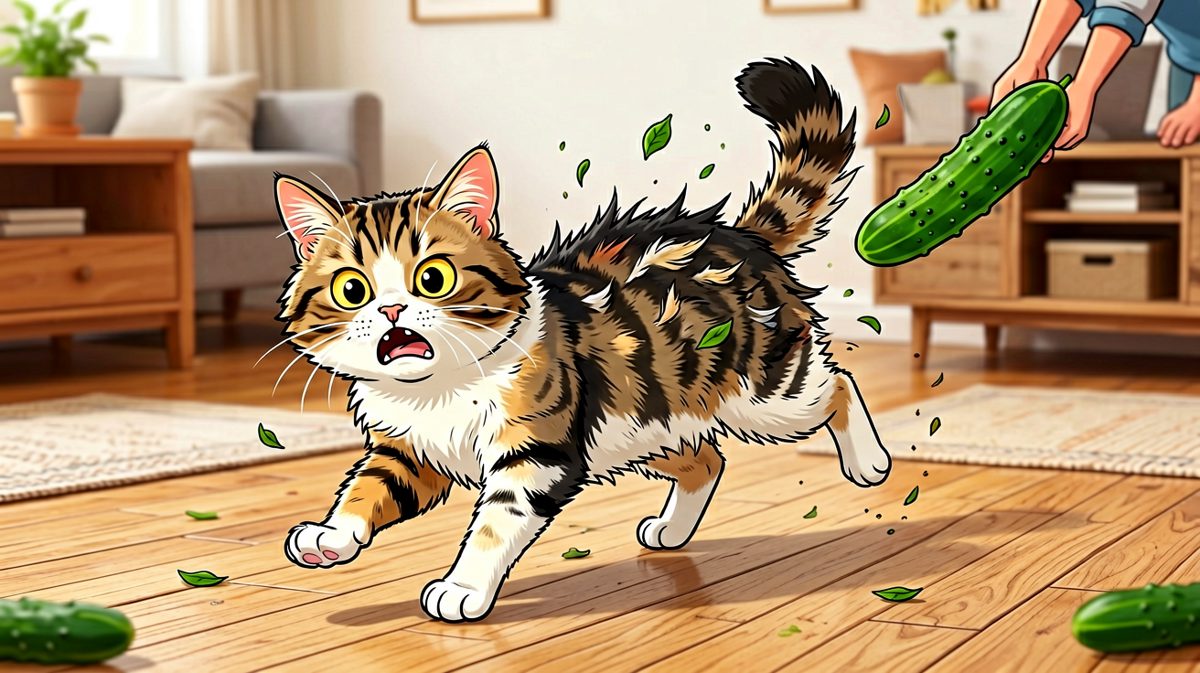 生活中总有一些意想不到的绿色惊喜——猫：这是什么怪物啊啊啊