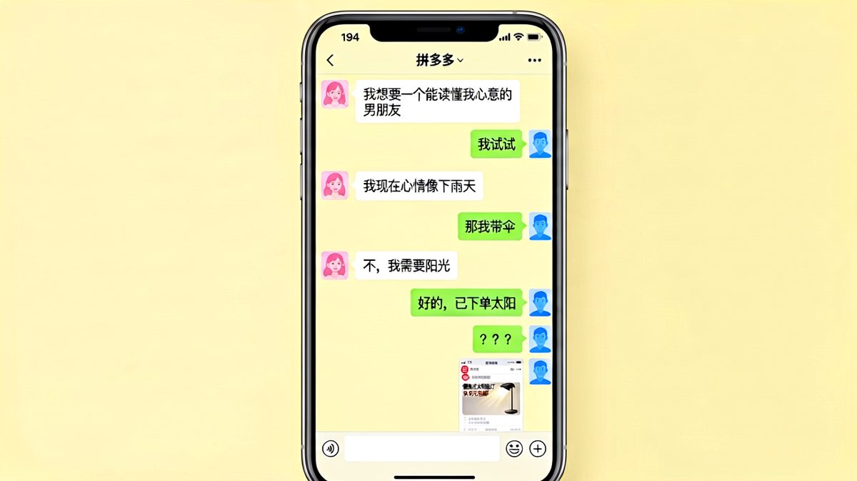 浪漫表达被男生用九块九包邮完美破防