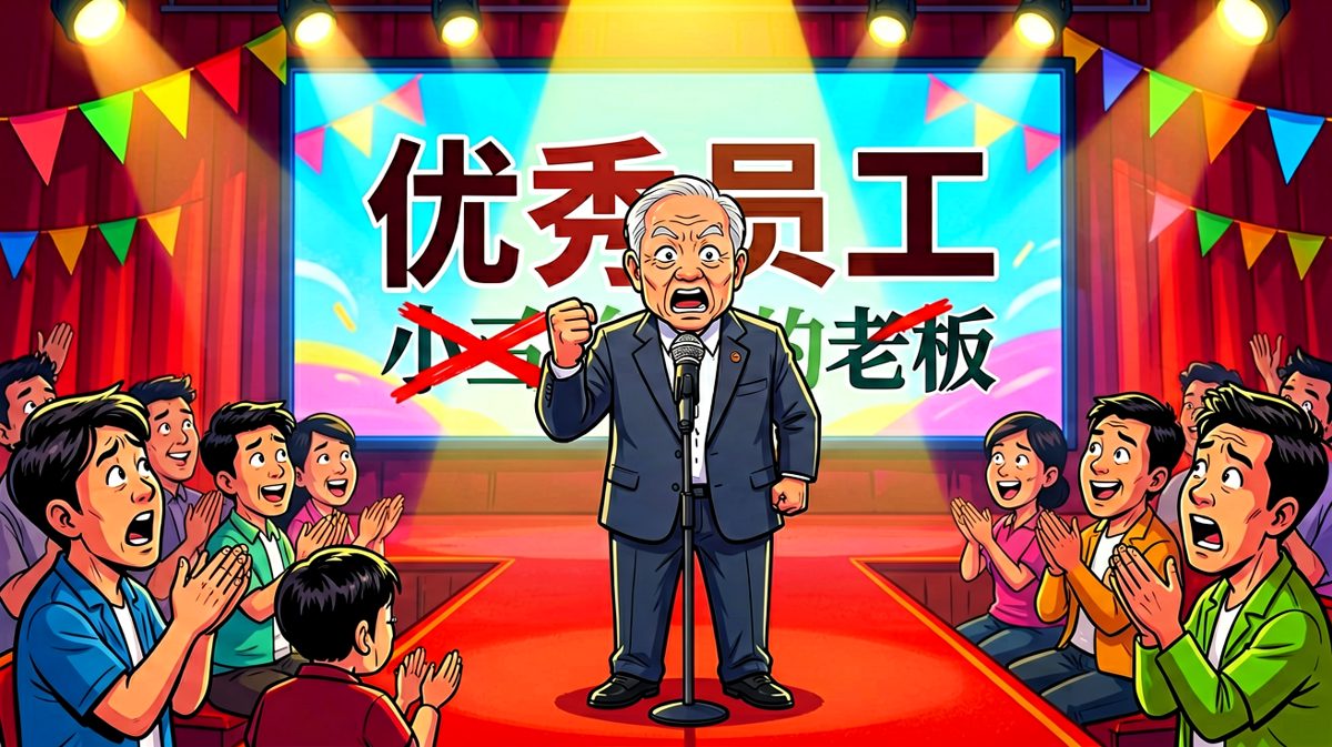 反转三：老板把优秀员工奖让给自己，只为给小李放假