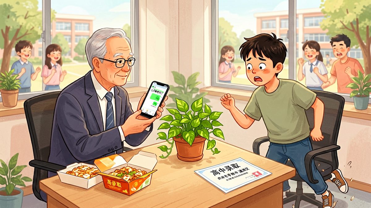 反转四：老板秘密资助小李上大学，只为让儿子有榜样