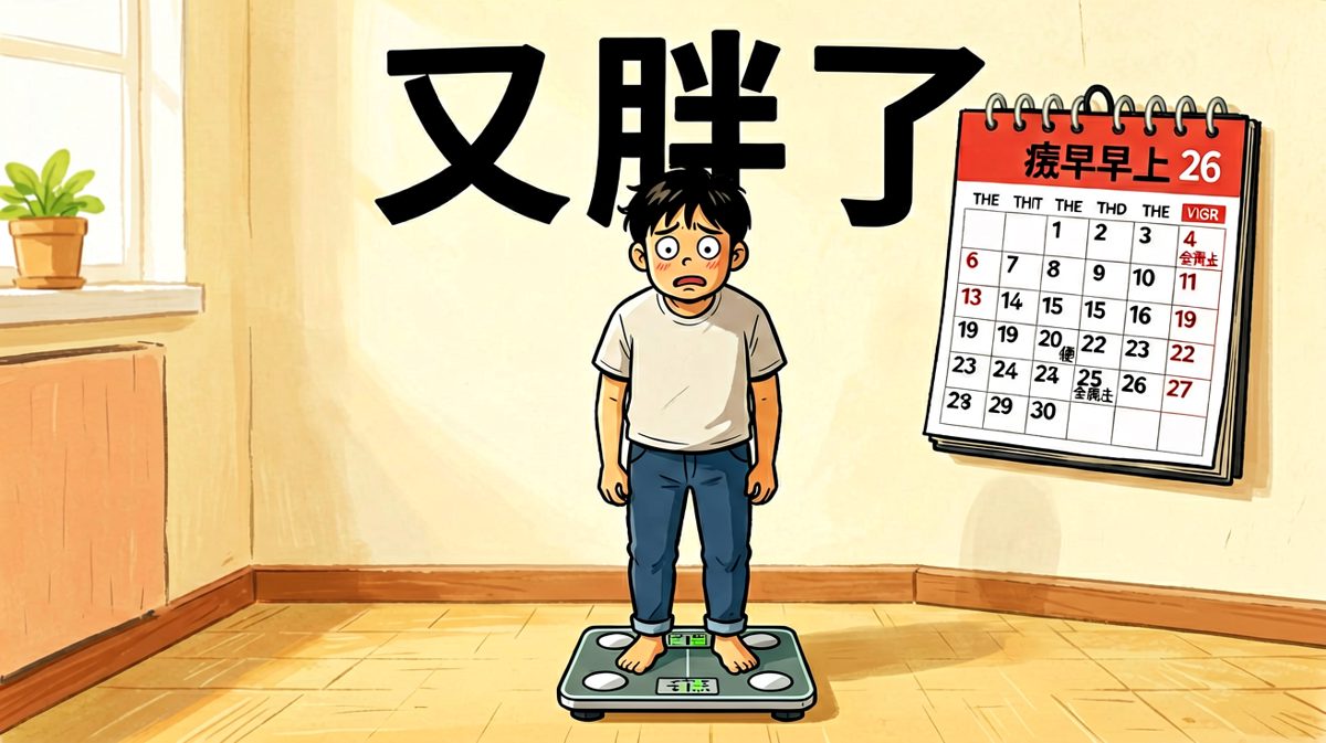 体重飙升，但减肥计划明天再开始！