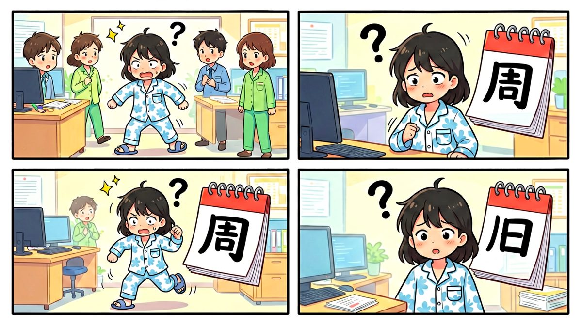 冲去公司才发现今天竟然是周日