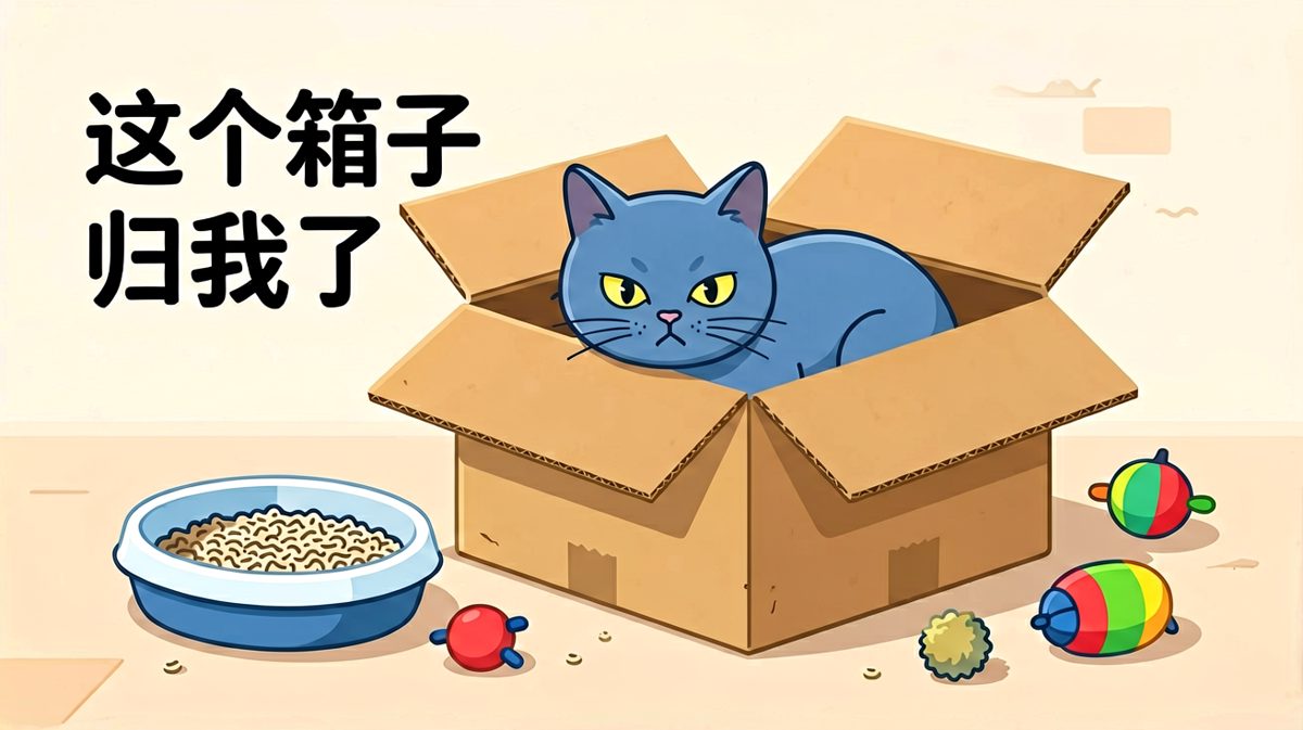 人类的纸箱再便宜也比猫窝香，这是什么玄学？