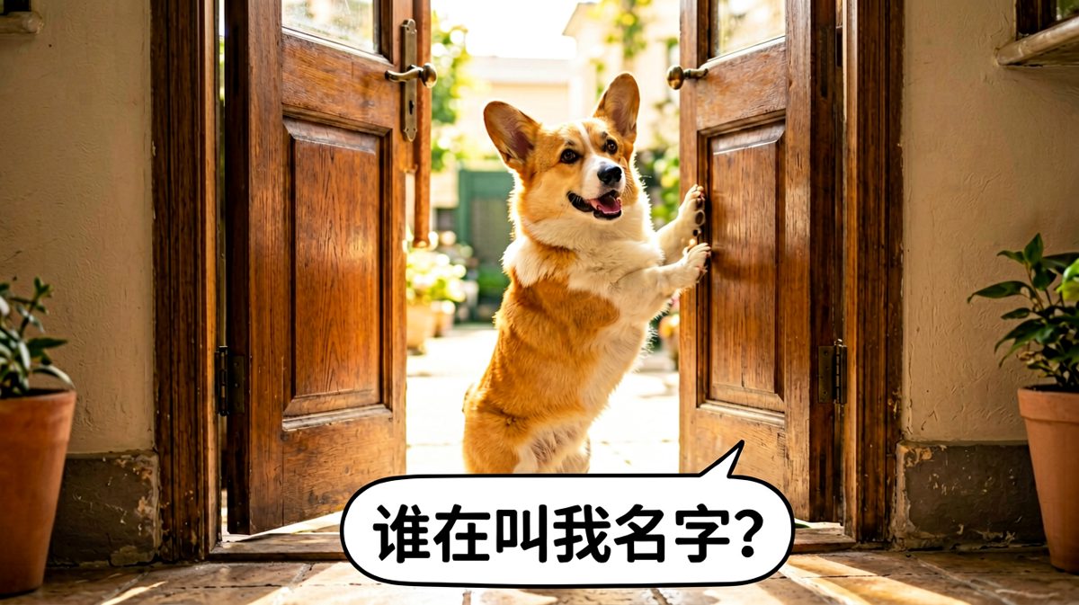 柯基的听力系统和好奇心永远在线，一秒变身监工。
