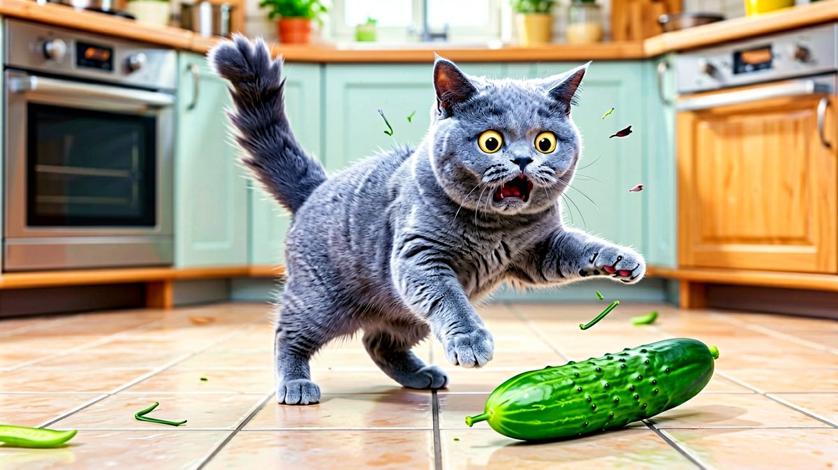 猫咪的一生之敌——黄瓜