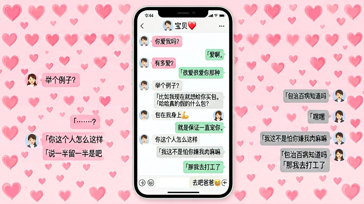 「包」字一语双关，男生的求生欲和套路满分。