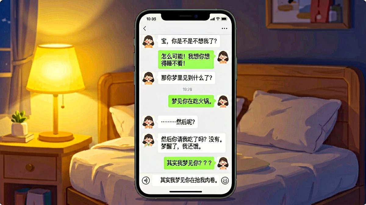 「想你想得睡不着」理由让人无语
