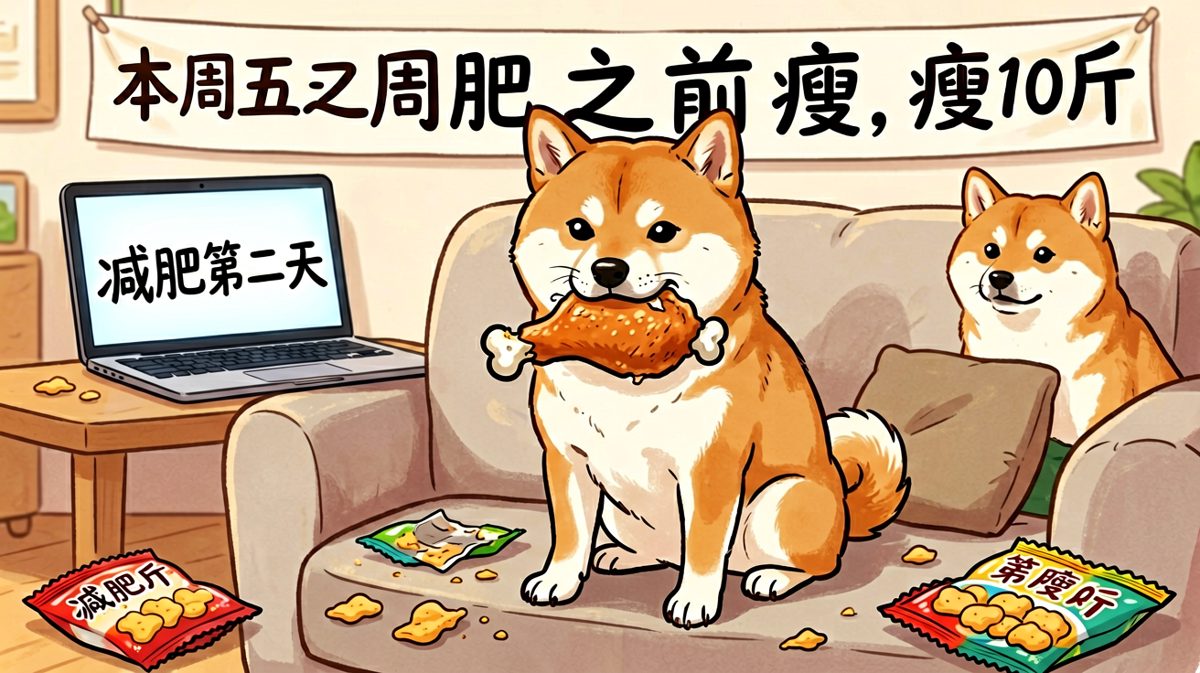 减肥flag，从不倒，只是换个姿势