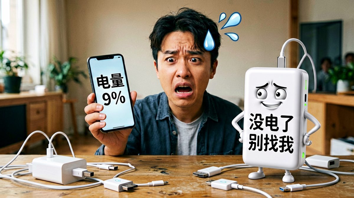 电量9%，我的心情也9%了