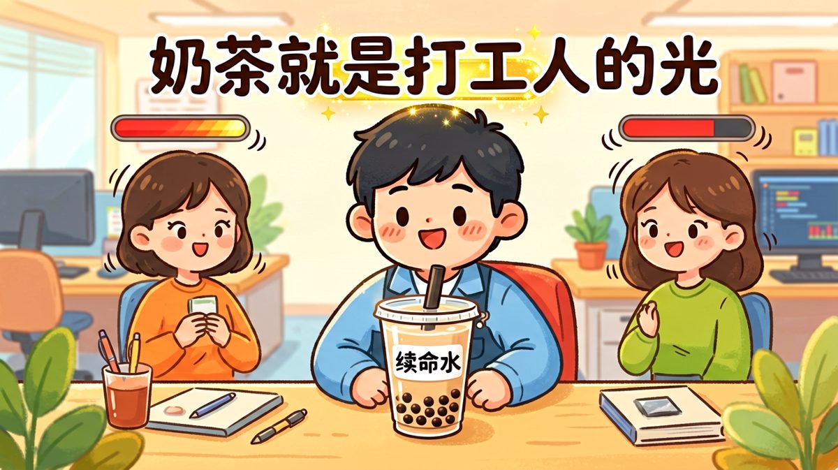 没有一杯奶茶解决不了的事，如果有，就两杯