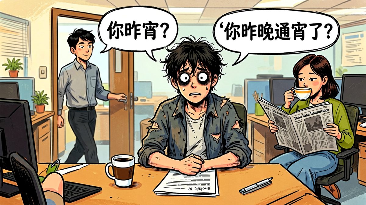 迟到也就算了，怎么还像见鬼了一样……