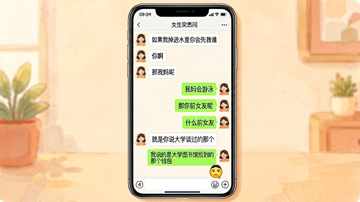 送命题变送分题，直男的脑回路清奇到极点