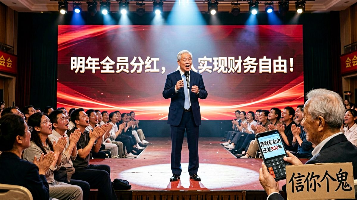 老板画饼全员分红，老员工当场算出还要干八百年。