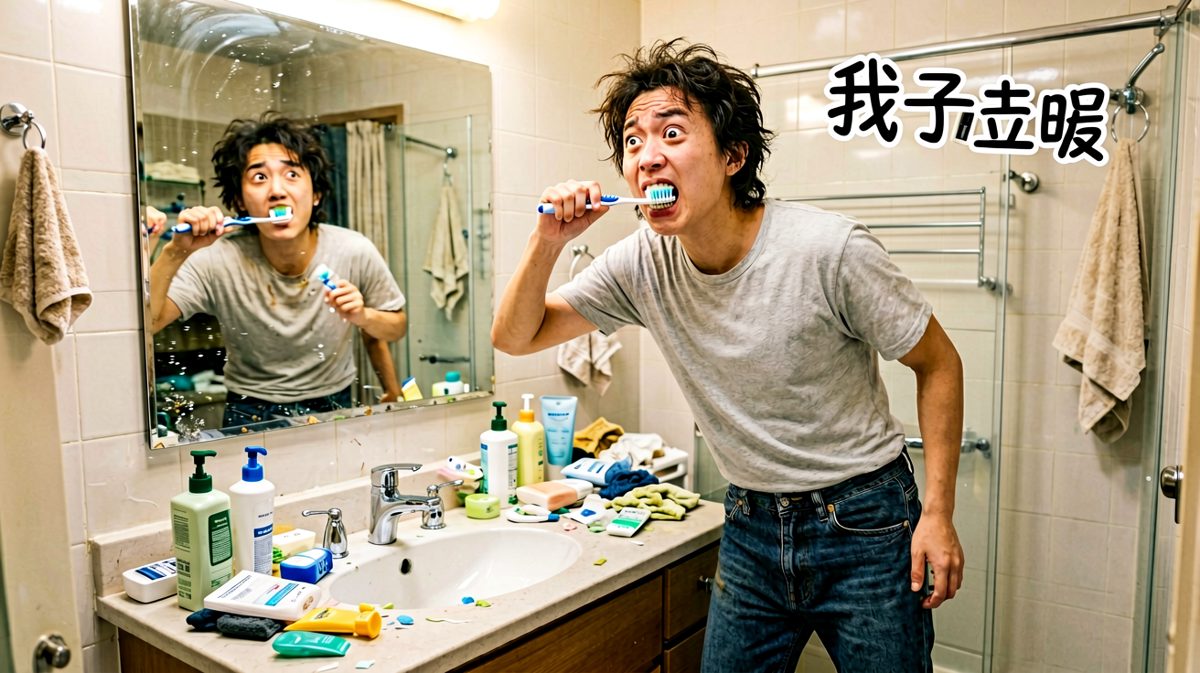 早晨的战斗场面，手忙脚乱。