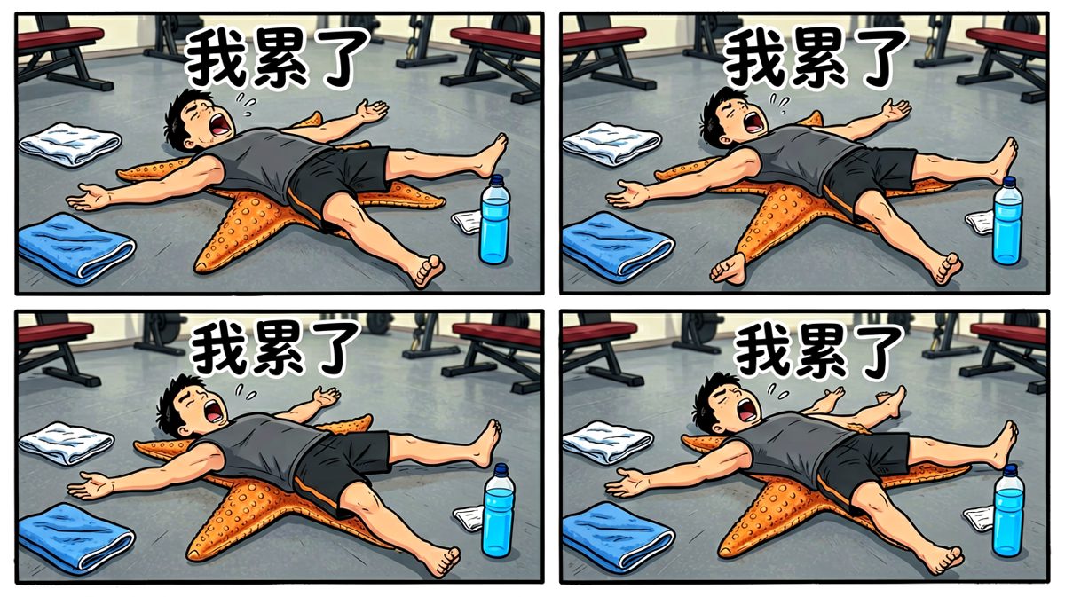 练完直接趴地上，起都起不来