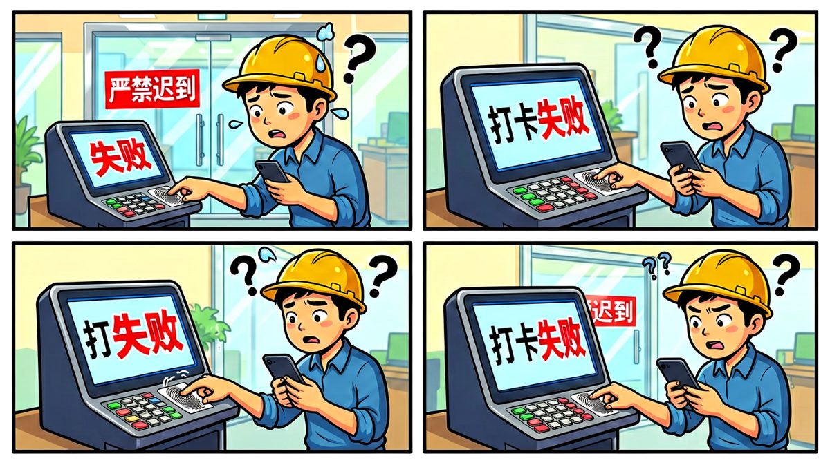 打卡机说：你不配上班