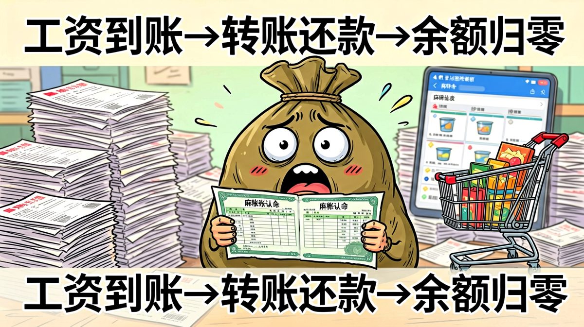 工资就像大姨妈，一个月来一次，一周就没了