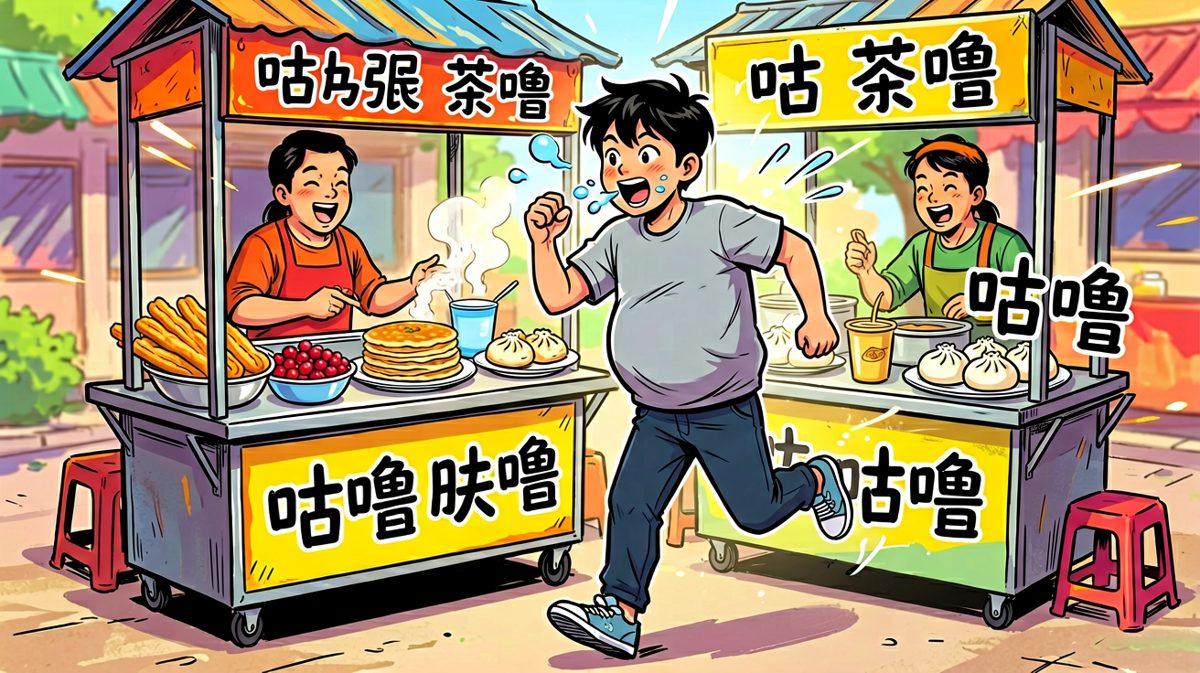 两米之外是梦想，两米之内是早饭