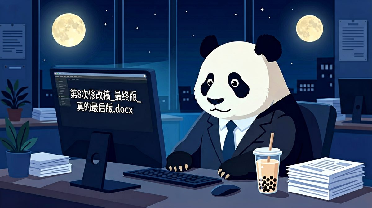 凌晨两点，打工人还在改第8版方案