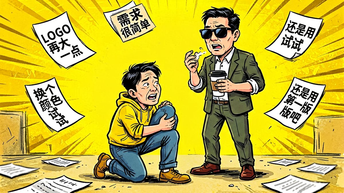 甲方爸爸的一句话，设计师哭一整年