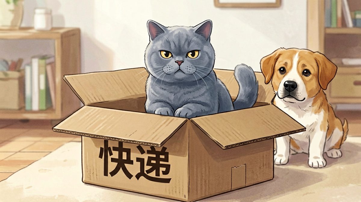 猫咪：本喵今日快递已签收，请主人支付小鱼干作为运费。