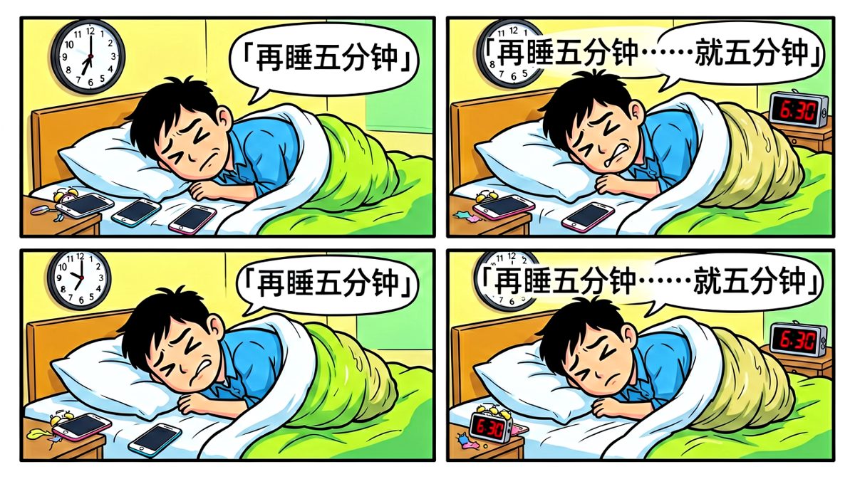 闹钟响了十遍，被子封印了我。