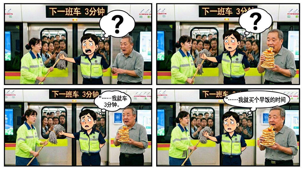 我与地铁之间，只差一个关门的时间。