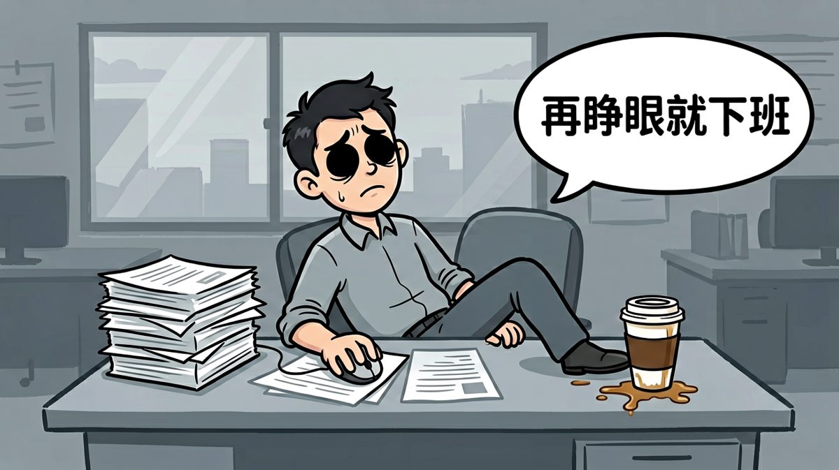 周一早上的我，命都是公司给的。