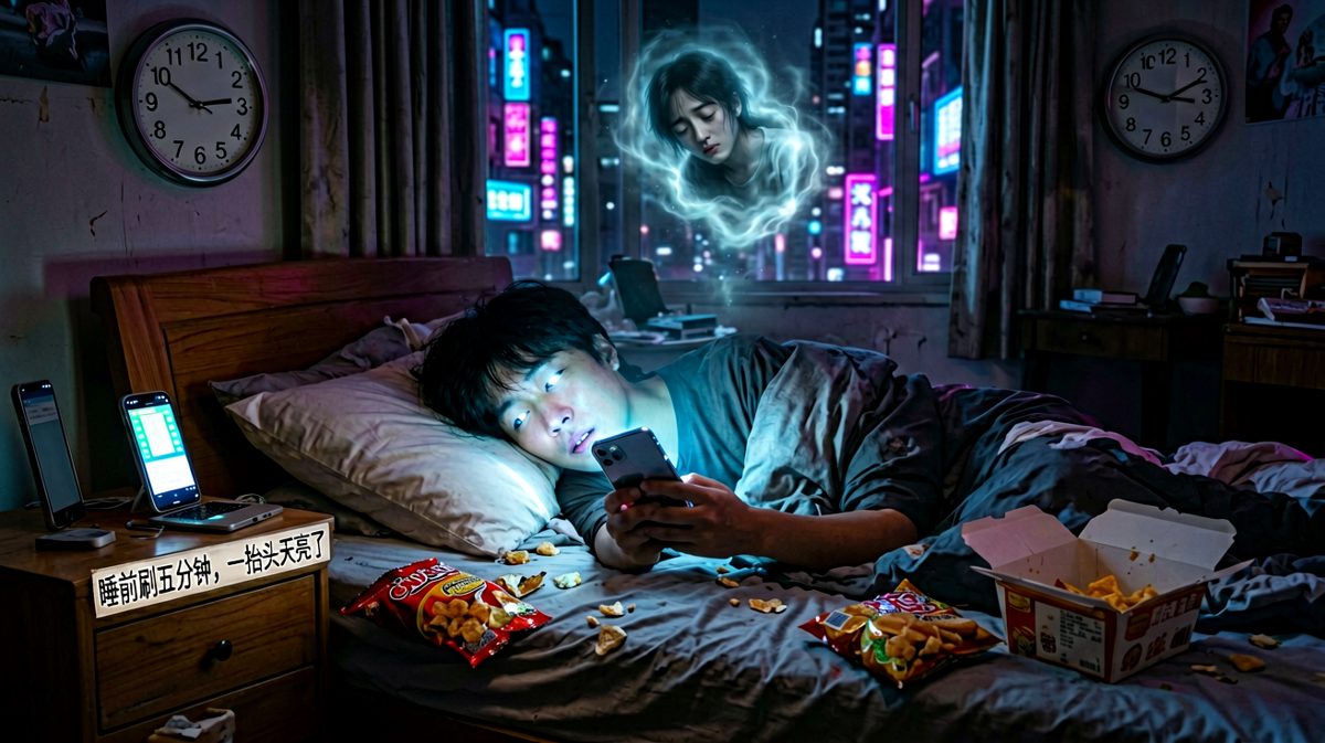 我不是不困，我只是舍不得睡。