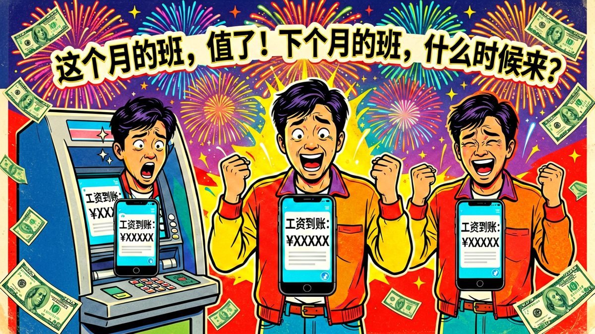 发薪日是我每个月最帅的一天。
