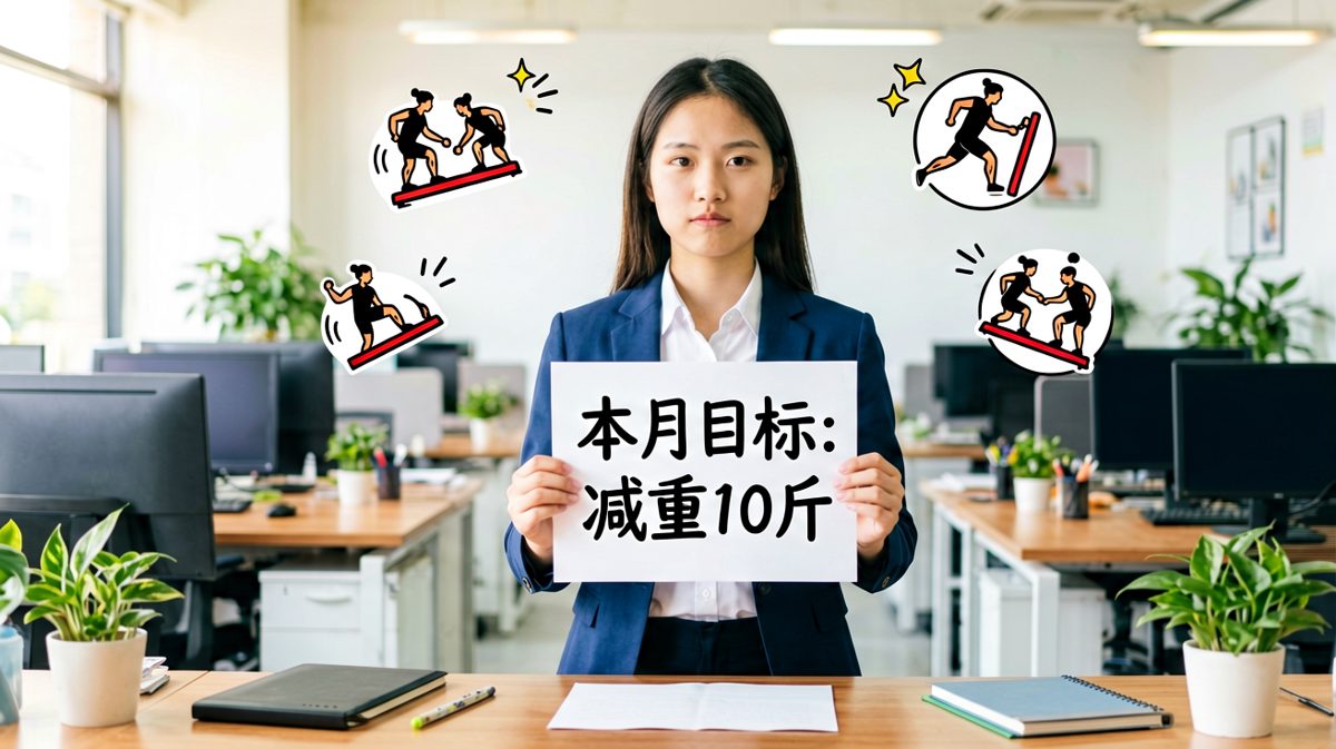 第一格：雄心壮志立下减肥flag
