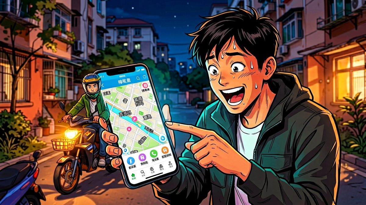 骑手就在楼下？！