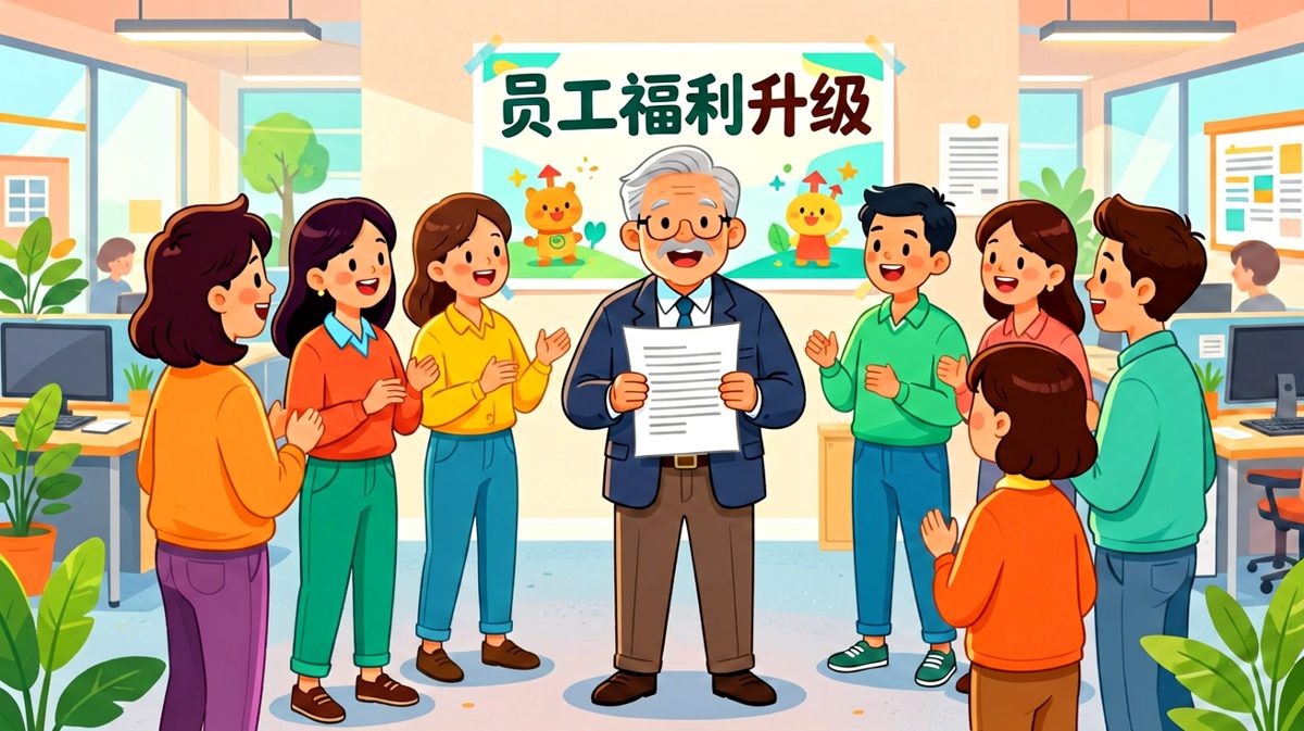 老板：公司决定全面升级福利！员工们欢呼，老板继续：原来每天一瓶的矿泉水，现在改成两瓶——当然，价格是原来的两倍。员工们笑容僵住。