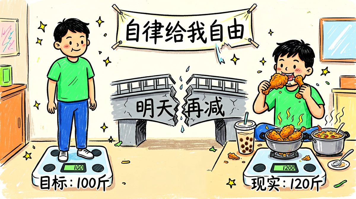 减肥flag倒塌现场实录