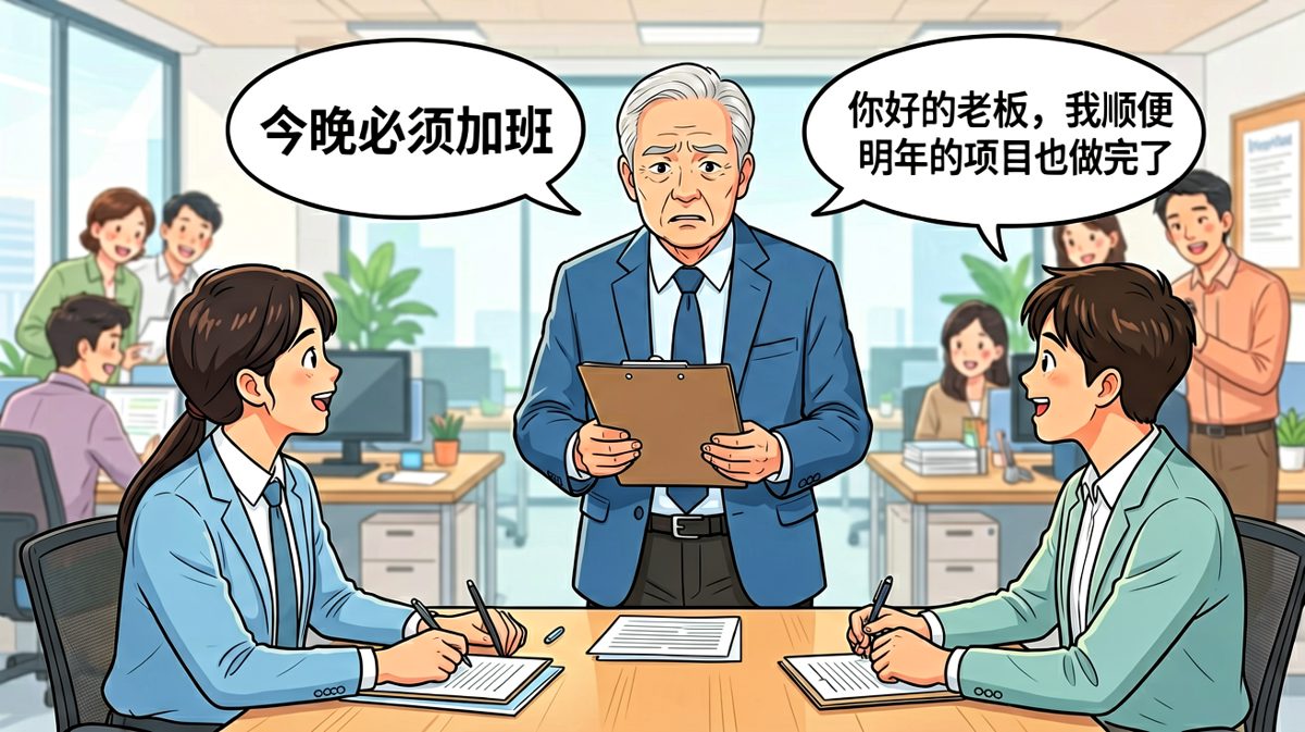 加班请求秒变工作狂宣言，老板CPU烧干