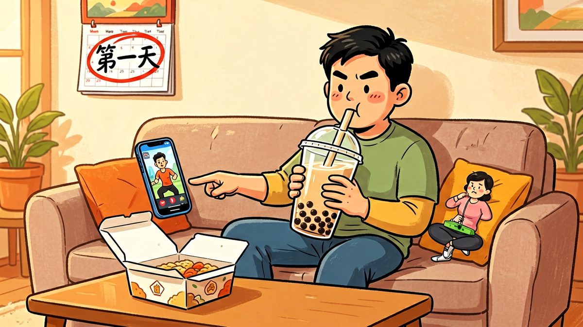 喝完这杯就认真减肥，明天一定！