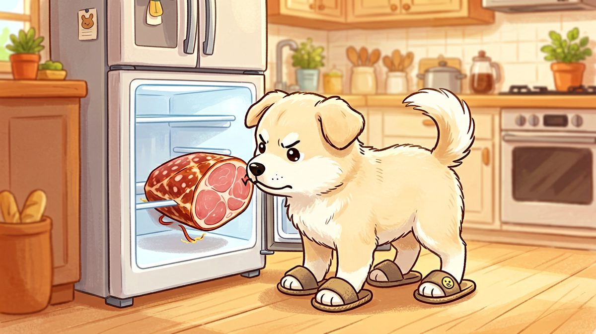 狗：冰箱里的好吃的，终究要成为本汪的囊中之物！