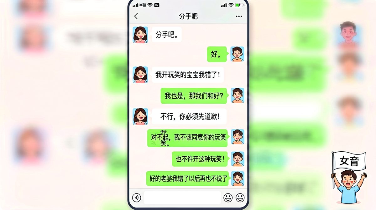 一句'好'让她的分手变成惊吓现场